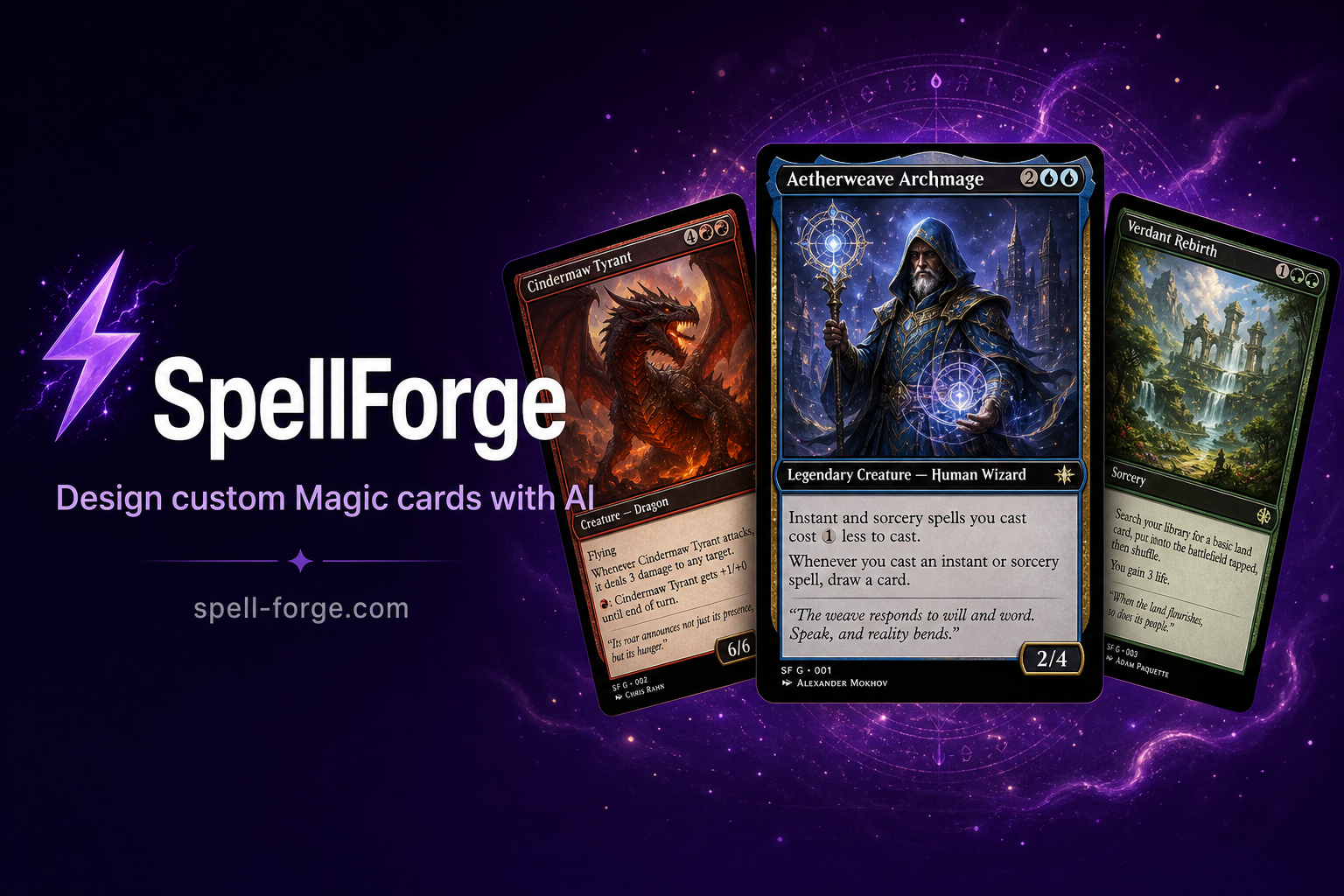 AI MTG Card Maker  Create Custom Magic Cards | SpellForge